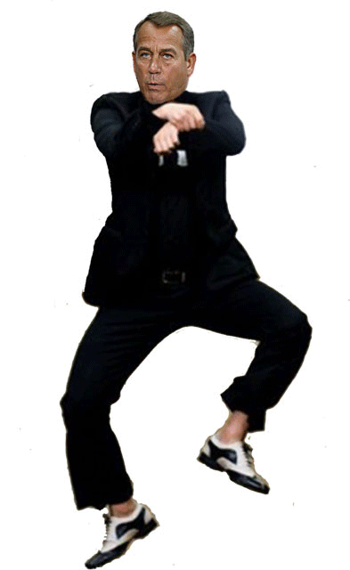 Boehner goes Gangnam style.