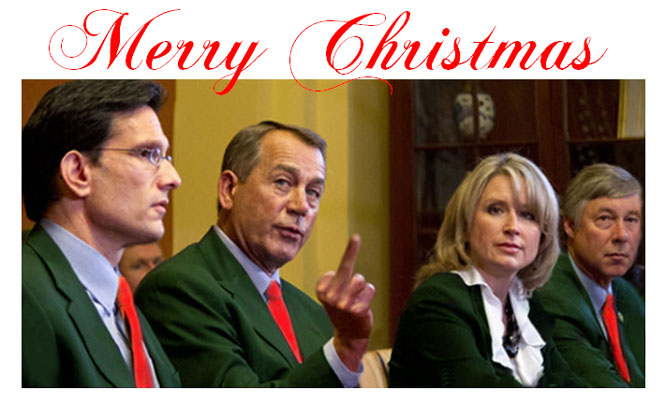 GOP Christmas cards arrive at 160 million homes!