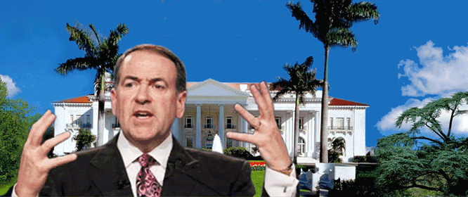 Mike
      Huckabee owns a $2.2 million White House.