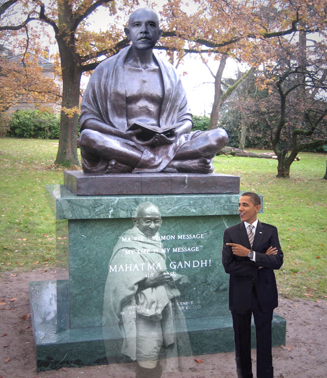 President Obama honored Gandhi and had an inspirational vision in Mumbai, India.