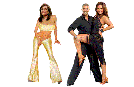 Sarah Palin and daughter Bristol Palin practice for Dancing With The Stars.