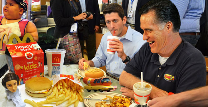Ryan insisted Romney campaign to put kid toys be back in happy meals before accepting nod.