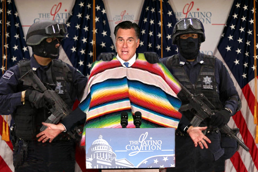 Romney speech to Latinos no bueno!