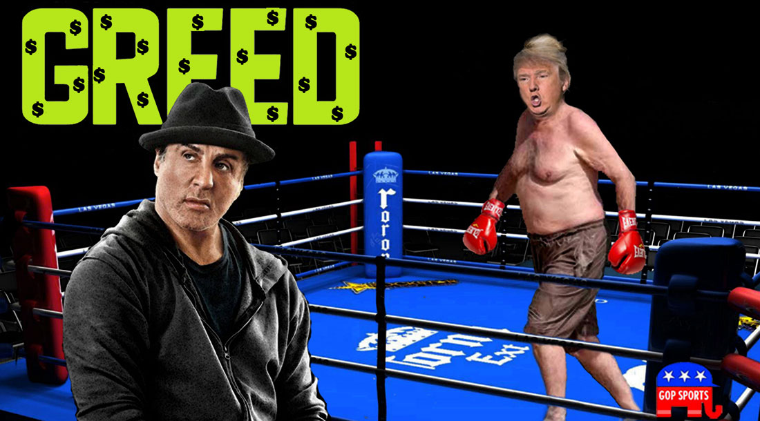 STALLONE and TRUMP starring in GREED